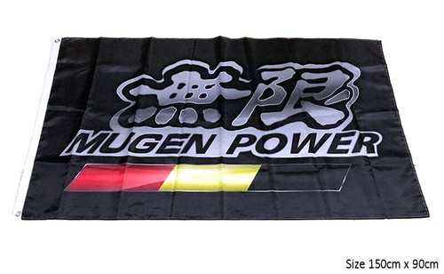 Mugen power garage flag - garage,