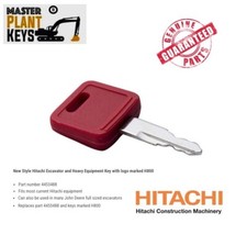 Hitachi Excavator & Heavy Equipment Key with Logo 4453488 H800 Master Plant Keys