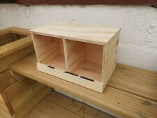 Wooden Nesting Box, Suitable for Quails, Pigeons, Chinchilla - Various Sizes