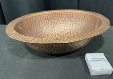 Hammered Copper Sink Bowl with