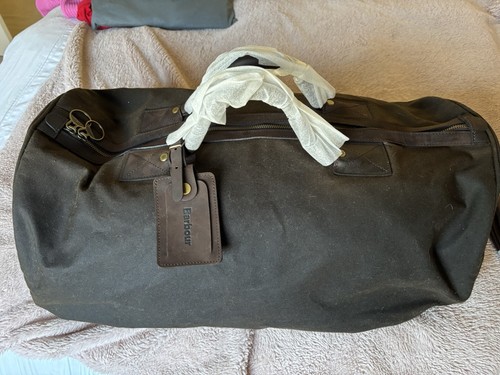Barbour wax holdall olive rare - barbour,