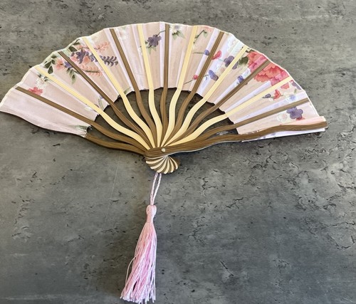 Ladies folding hand held fan - held,
