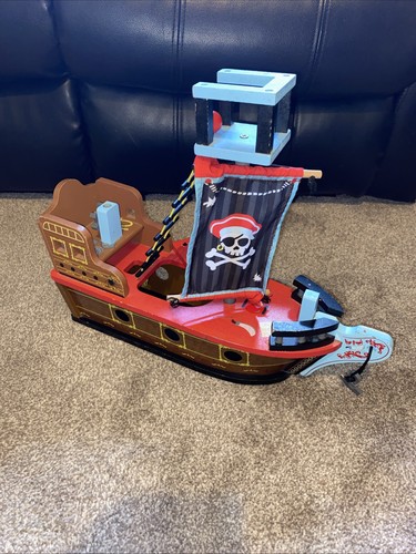 Little town wooden ship - wooden, pirate