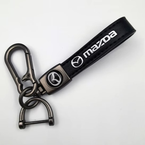 Mazda genuine leather keyring - mazda,