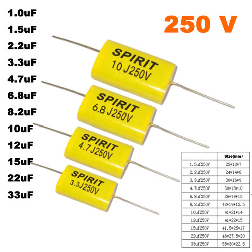 0uf 33uf 250v audio - 1.0uf-33uf,