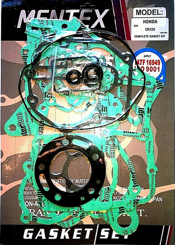 Honda cr125 engine gasket - cr125,