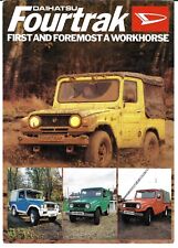Daihatsu Fourtrak 1981-1982 UK Market Single Sheet Brochure F20 F50 F25 F55 Taft