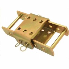 Adjustable Tow Hitch Drop Plate 2 Pin 370mm Land Rover 4x4 Towing Towbar Trailer