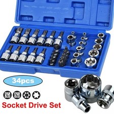 34x E Torx Socket Set Male