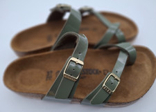 Birkenstock Khaki Green Patent