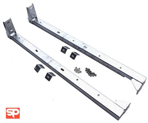 Pair galvanised sill rail - sill,