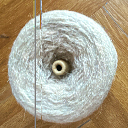 Beige wool plain - beige,