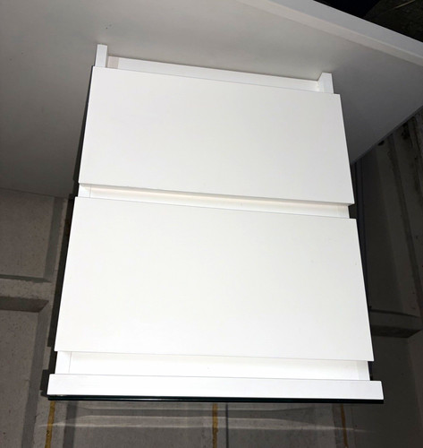 Ikea white bedside table with - ikea,