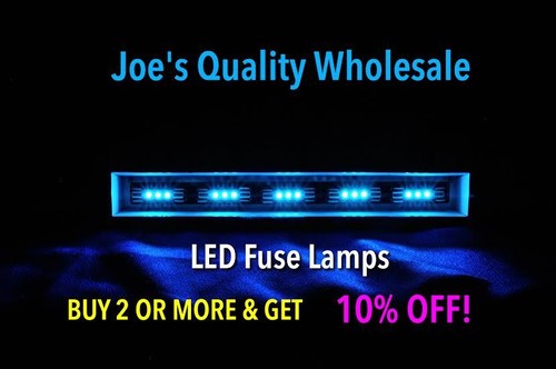 Cool blue led fuse lamps - blue,