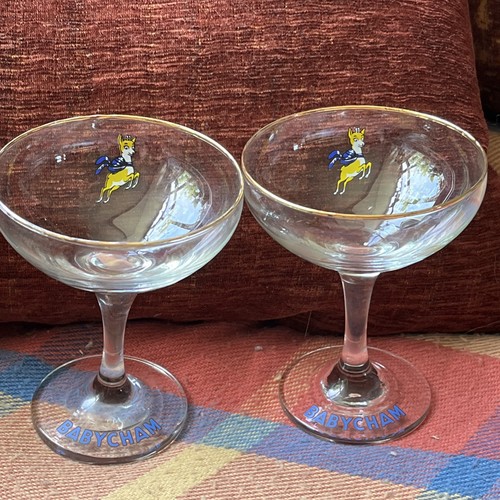 Pair vintage babycham - pair,