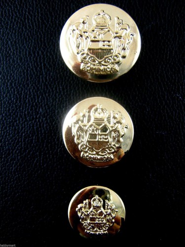 Round gold plastic crested - round,