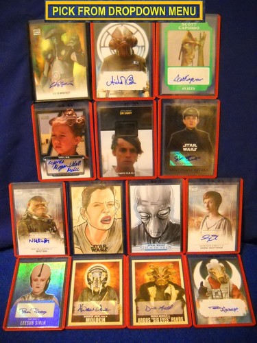 Star war movie saga autograph - movie,