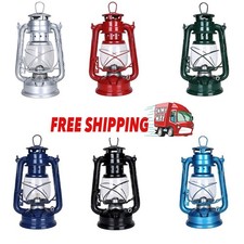 Retro Hanging Kerosene Lamp Vintage Oil Lantern Outdoor Camping Hurricane Lamp.