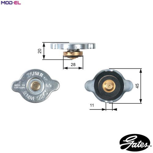 Cap radiator rc124 - radiator, for