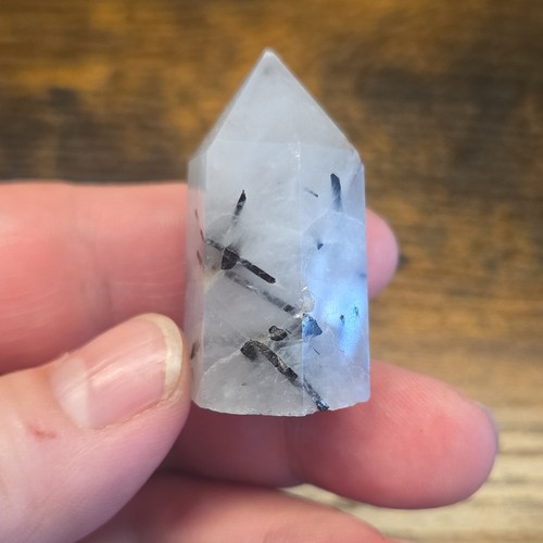 Black tourmaline quartz - in,