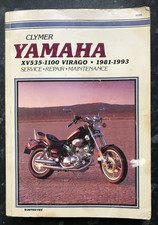 YAMAHA XV535-1100 VIRAGO 1981-1993 CLYMER. Plus 1993 XV750 & XV1100 Models