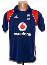 ENGLAND NATIONAL TEAM CRICKET SHIRT JERSEY ADIDAS S