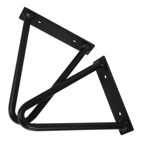 Black metal hairpin table - hairpin,