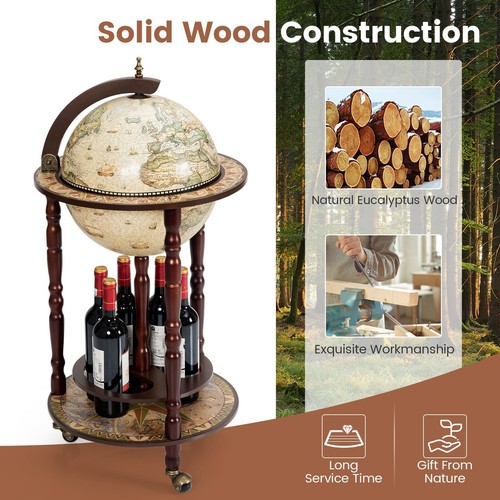 Wood globe drink cupboard wine - drink,