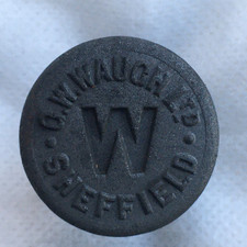 G.W. Waugh Sheffield antique vintage soda ginger beer bottle top screw stopper