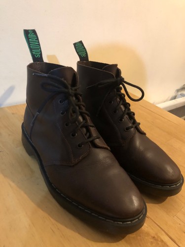 Solovair mens leather boots - mens,