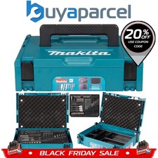 Makita 70 Piece Drill Bit Set Masonry HSS Flat Wood Bit  Socket + Inlay + Makpac