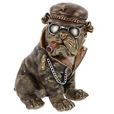 Shudehill Giftware Dudes Biker Bulldog Ornament Figurine JD345951