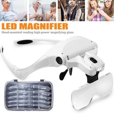 Magnifying Glass Headset 2 LED