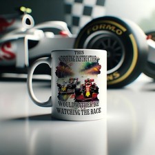 DRIVING INSTRUCTOR RATHER BE WATCHING THE CAR RACING Mug – Great Desk Banter