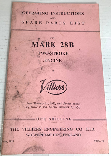 Villiers 28b stationary - villiers, mk
