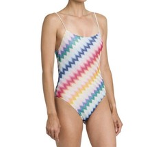 NWT Authentic Missoni 1 Piece Zigzag Swimsuit  Size 36 IT (XS)