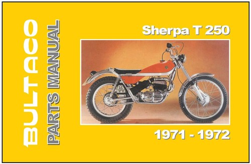 Bultaco parts manual sherpa - parts,