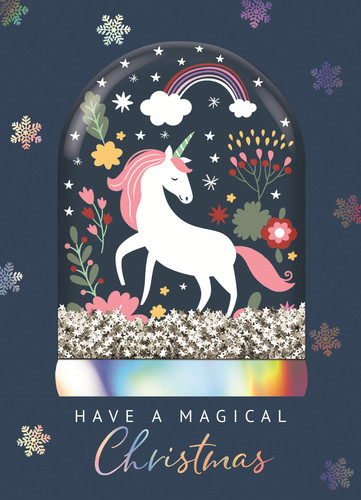 Hand finished unicorn - unicorn, snow