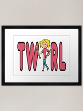 Baton Twirling Twirl Framed