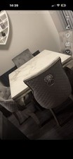 Marble Louis dining table 1.2m