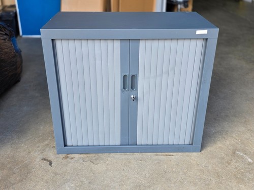 Steel tambour office cupboard - tambour,