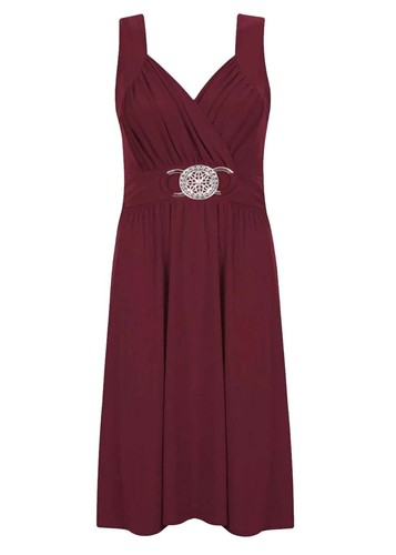 Womens buckle dress - buckle, ladies