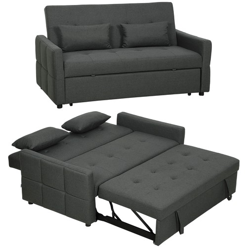 Homcom seater sofa bed - seater,