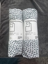 BRAND NEW ikea Single Bedding Duvet Cover Set Bundle 2X  Blue White Tradkrassula