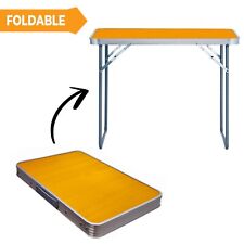 MDF PORTABLE INDOOR OUTDOOR WOODEN FOLDING DINING TABLE CAMPING PICNIC PARTY