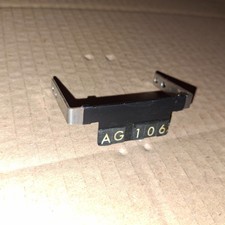 #A1040 MECCANO CONSTRUCTOR CAR BUMPER BRACKET WITH FRONT NUMBER PLATE