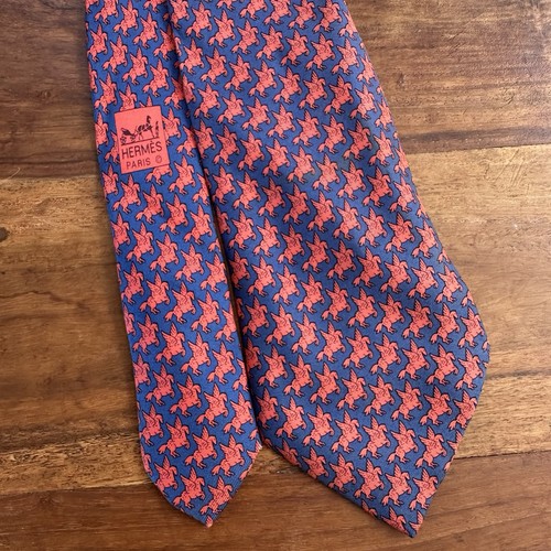 Hermès 100 silk tie pegasus - 100%,