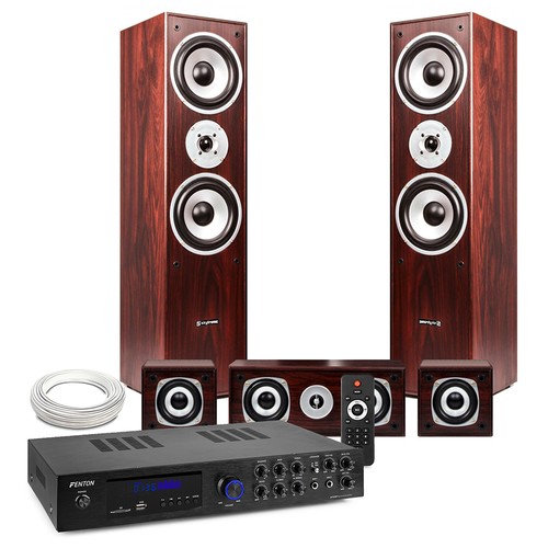 Hf5w walnut surround sound - 5.0,