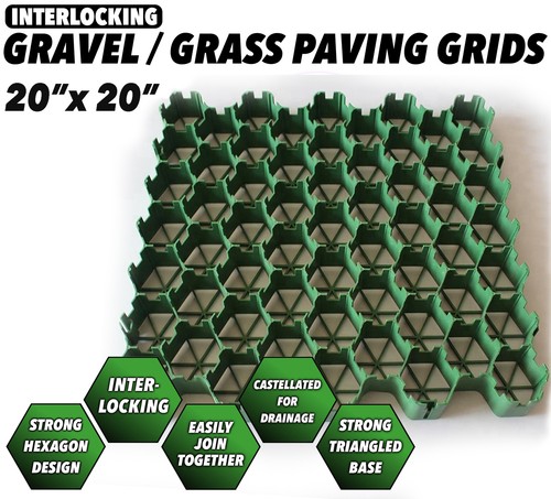 Green paving grids - green,