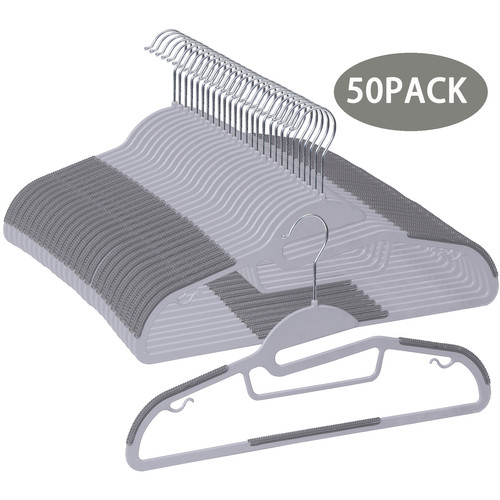 Pack slim plastic hangers - 50,